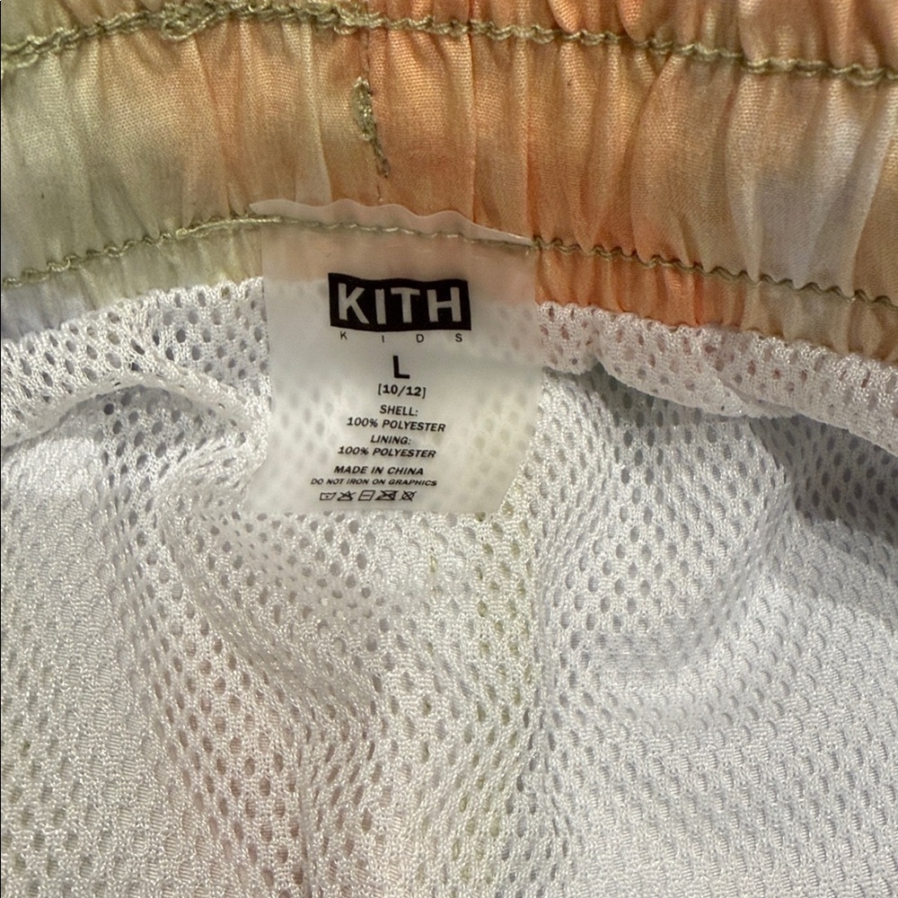 Kith Pastel Tie-Dye Swim Shorts — Orange, Green, Lavender - Picture 3 of 4